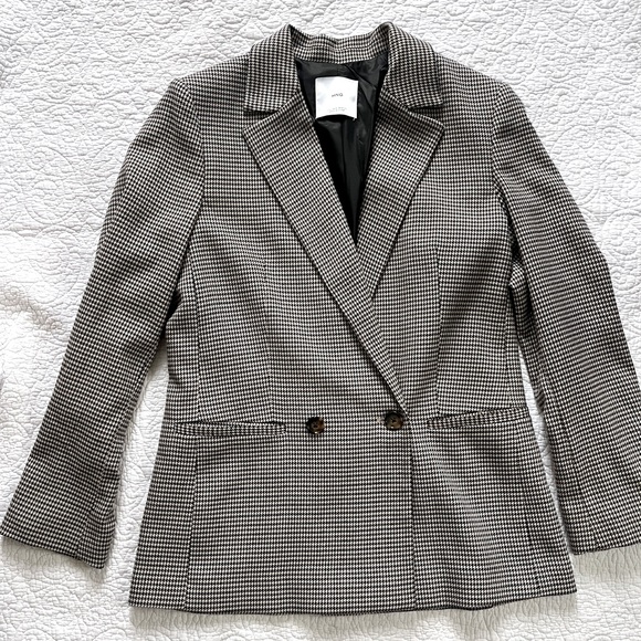 Mango Wrap Check Blazer - Picture 1 of 2